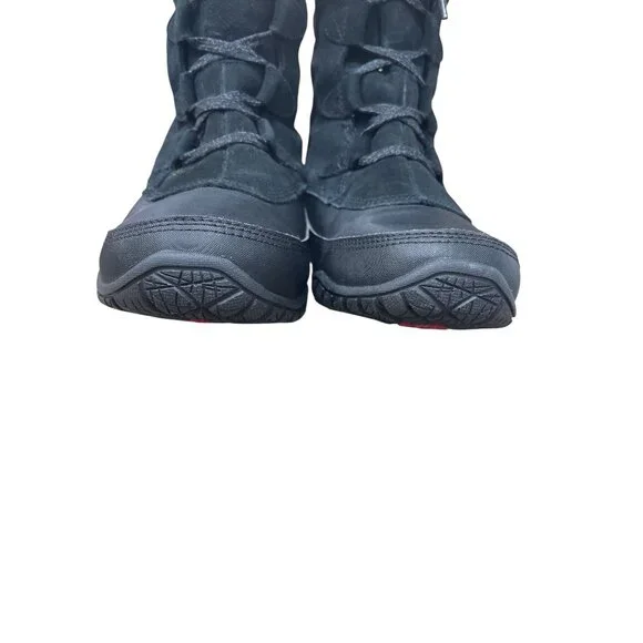 NorthFace Primaloft Womans Black Insulated fur lined winter boots Sz 9 SKU 9569 - Picture 9 of 12